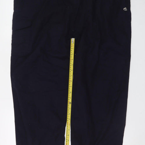 Craghoppers Men's Black Cargo Trousers Size 20 Regular Lightweight