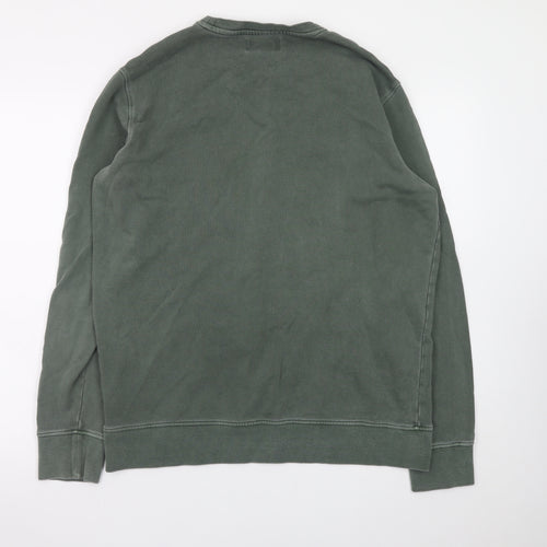 Marks and Spencer Men's Green Graphic Surf Sweatshirt Size L