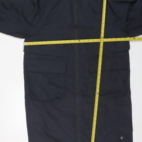 Marks and Spencer Men’s Blue Hooded Parka Coat S Regular Fit