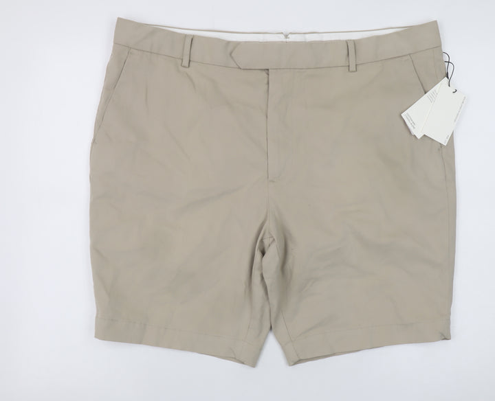 Marks and Spencer Jaeger Men's Beige 42 Chino Shorts Regular Fit