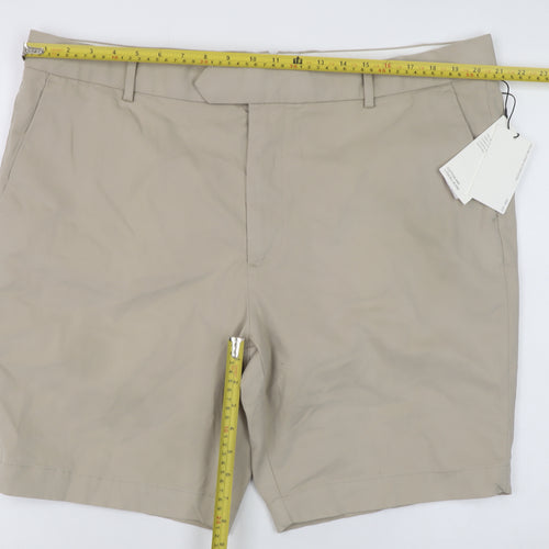 Marks and Spencer Jaeger Men's Beige 42 Chino Shorts Regular Fit