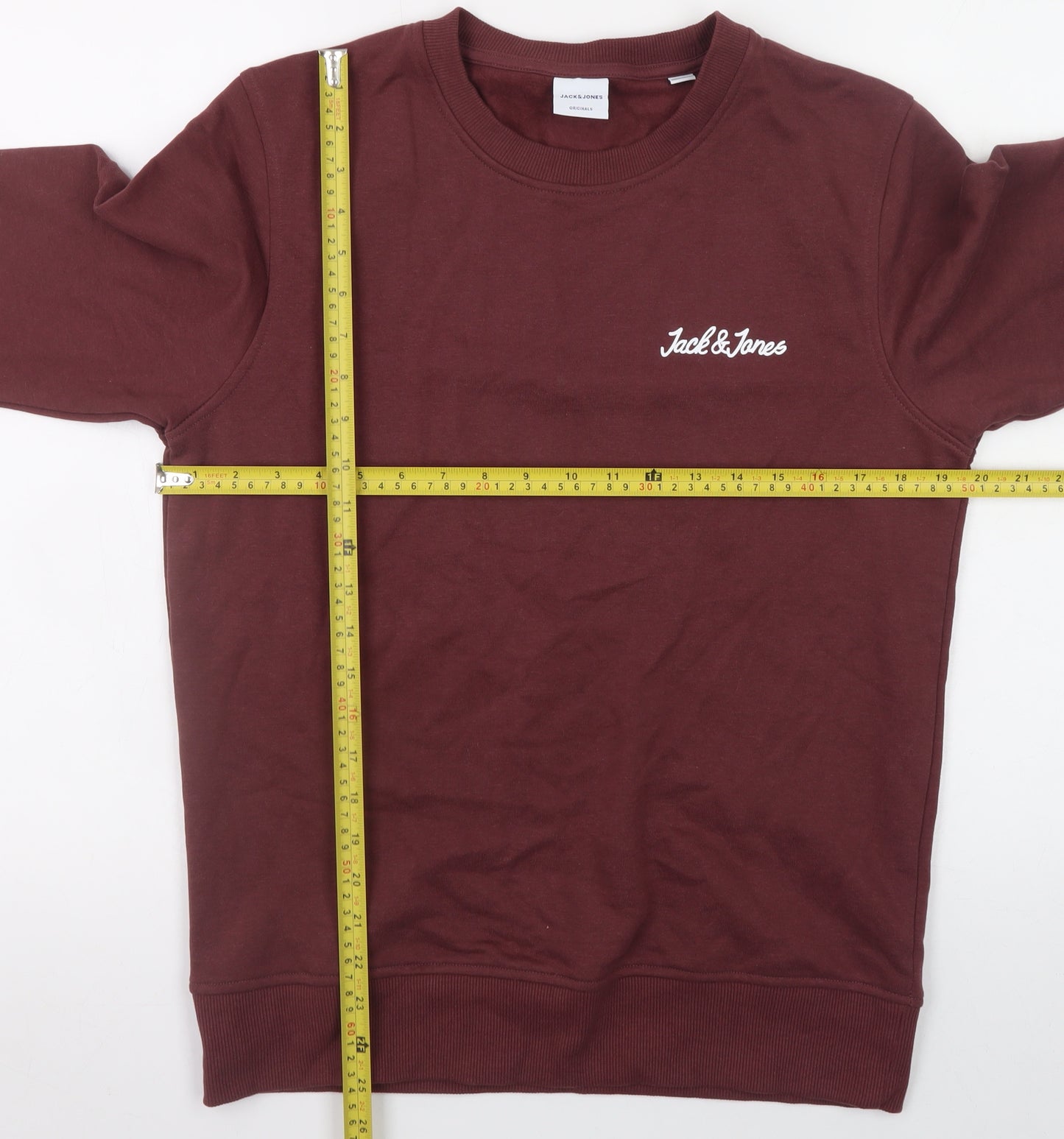 Jack & Jones Men's Red Pullover Sweatshirt Size S Regular Fit