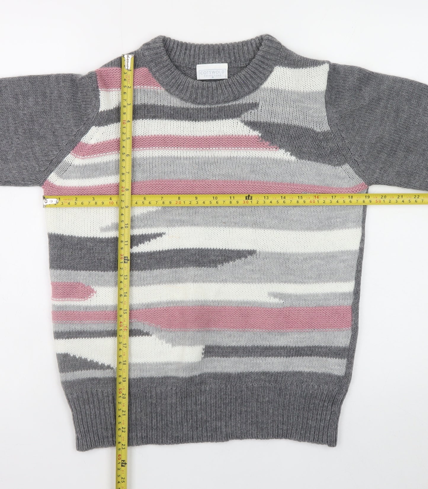 Cotswold Collections Women’s Multicoloured Wool Blend Pullover Jumper S