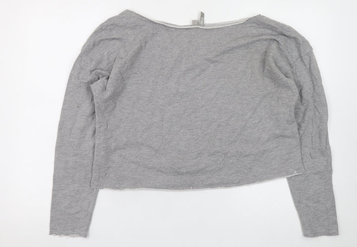ASOS Women’s Grey Long Sleeve Basic Jersey Top Size 12