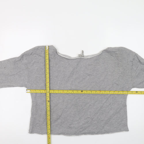 ASOS Women’s Grey Long Sleeve Basic Jersey Top Size 12