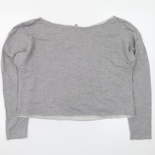 ASOS Women’s Grey Long Sleeve Basic Jersey Top Size 12