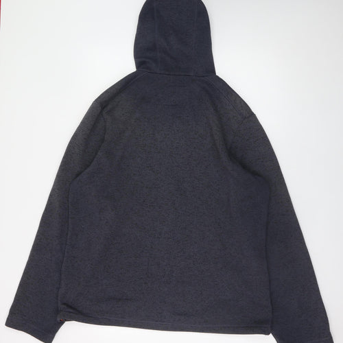 Sprayway Men's Blue 2XL Full Zip Hooded Fleece Jacket