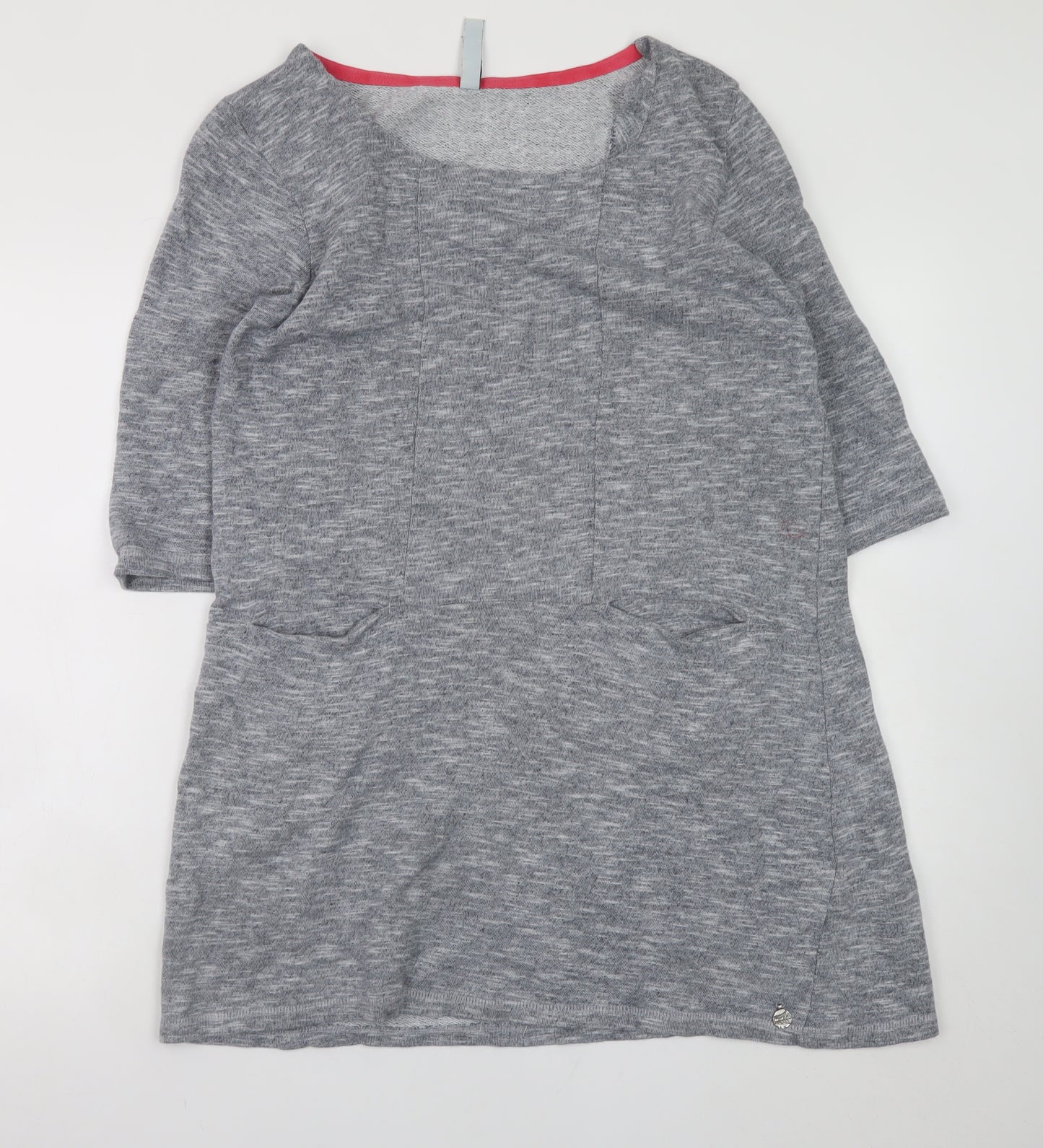 Weird Fish Women’s Grey Knee Length Shift Dress Size 12