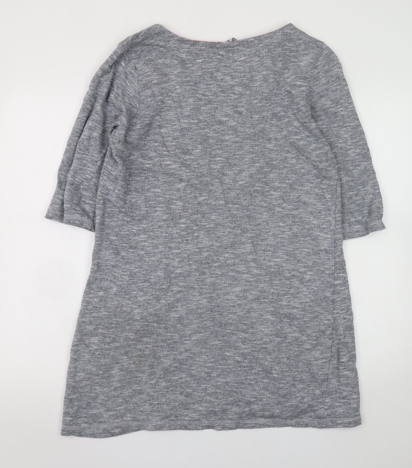 Weird Fish Women’s Grey Knee Length Shift Dress Size 12
