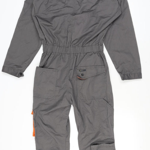 Deltaplus Men's Grey Cargo Workwear Trousers M Regular Fit