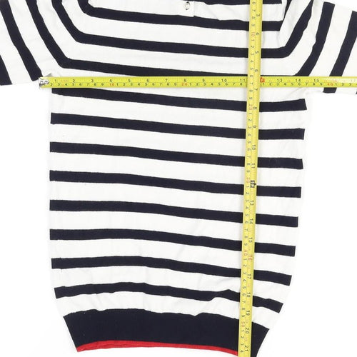 Zara Women’s Multicoloured Striped Crew Neck Knit Jumper Size S