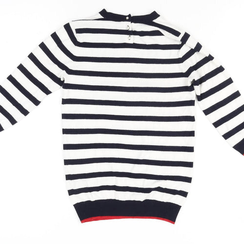 Zara Women’s Multicoloured Striped Crew Neck Knit Jumper Size S