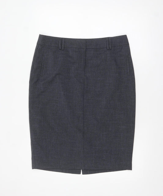 Marks and Spencer Women Grey Size 16 Pencil Skirt Workwear