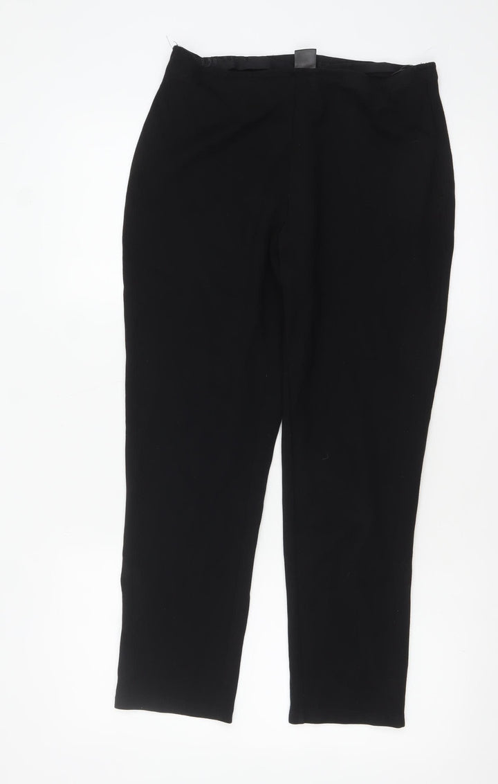 DKNY Womens Black Leggings Size L Slim Fit Stretch Jersey Trousers