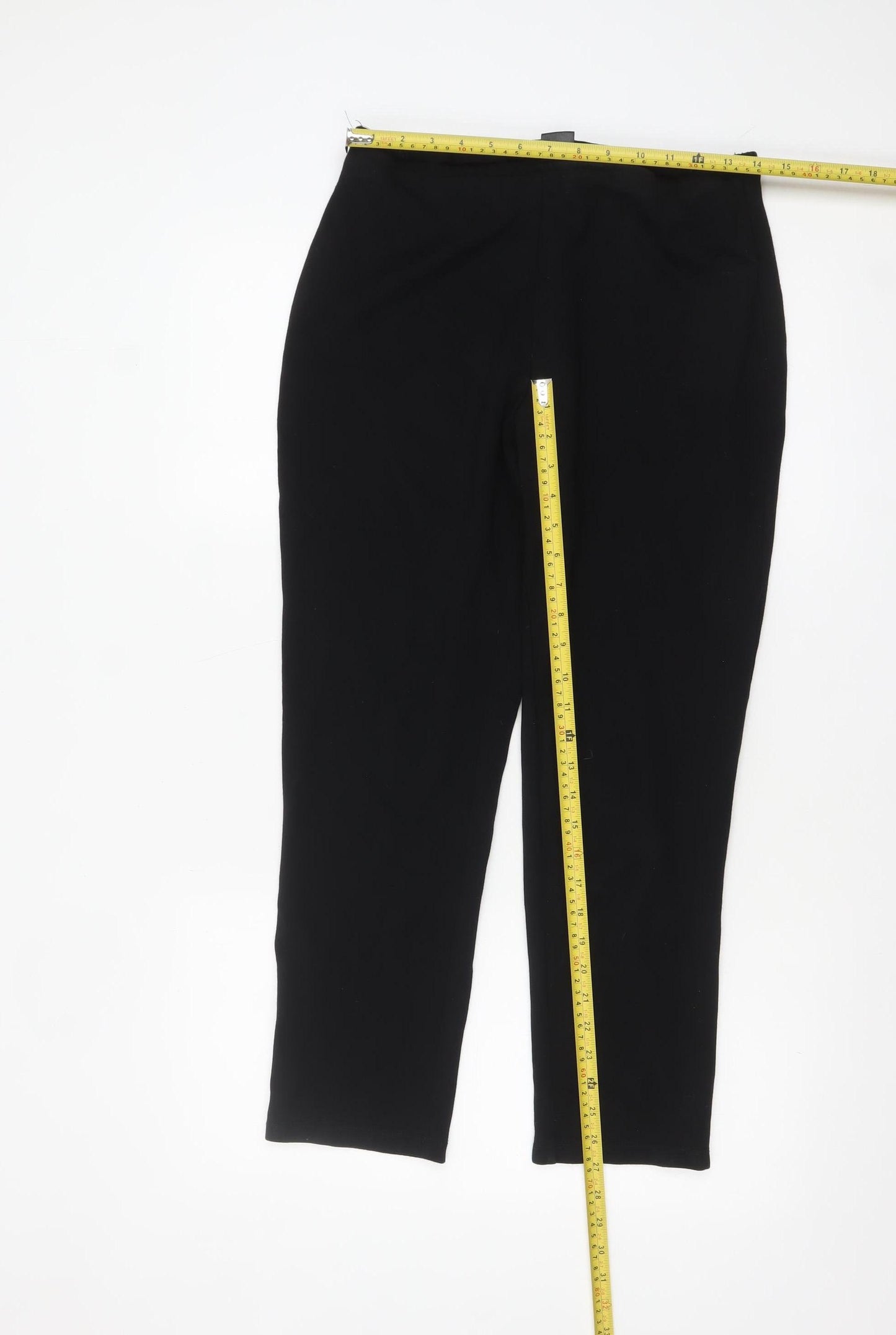 DKNY Womens Black Leggings Size L Slim Fit Stretch Jersey Trousers