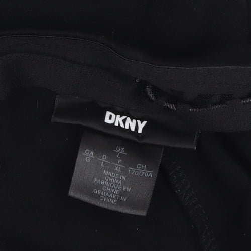 DKNY Womens Black Leggings Size L Slim Fit Stretch Jersey Trousers