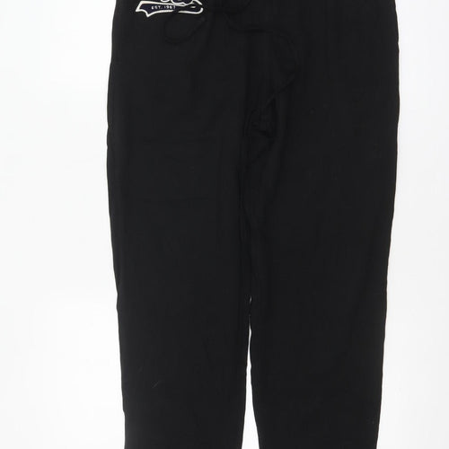 Ralph Lauren Men's Black Cotton Sweatpants M Logo Casual Trousers