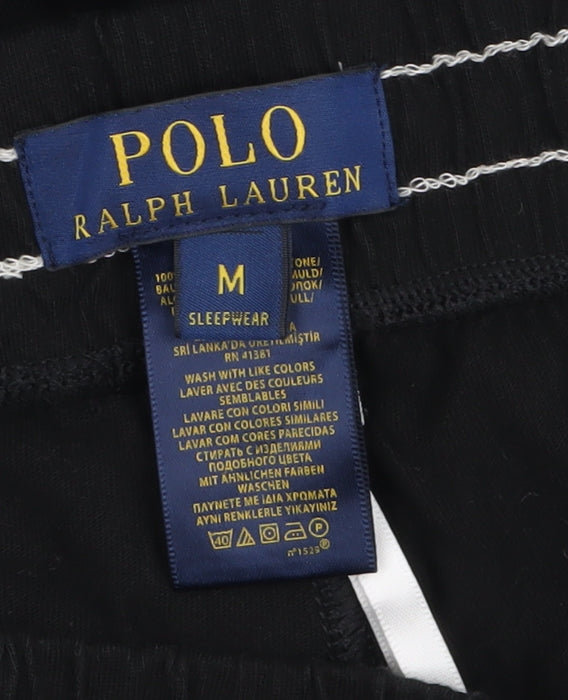 Ralph Lauren Men's Black Cotton Sweatpants M Logo Casual Trousers