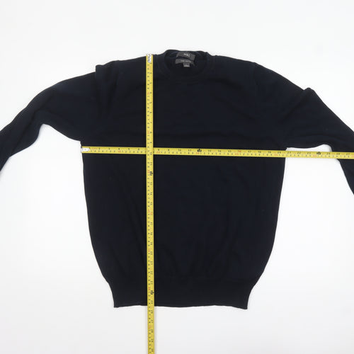Marks and Spencer Mens Blue Pure Cotton Crew Neck Jumper L