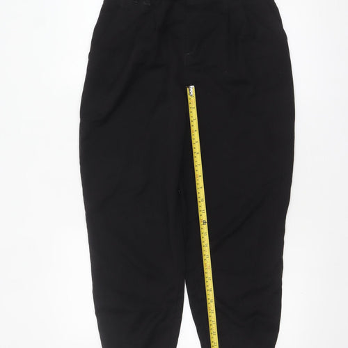 H&M Divided Women’s Black High-Rise Slim Tapered Trousers Size 10