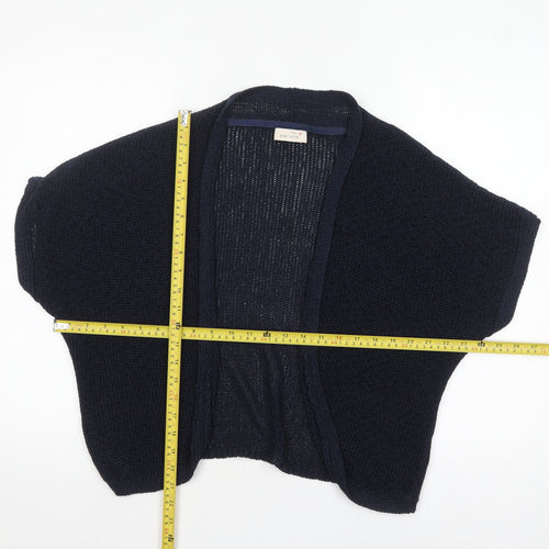 Marks and Spencer Women Blue Open-Knit Shrug Cardigan Size 20