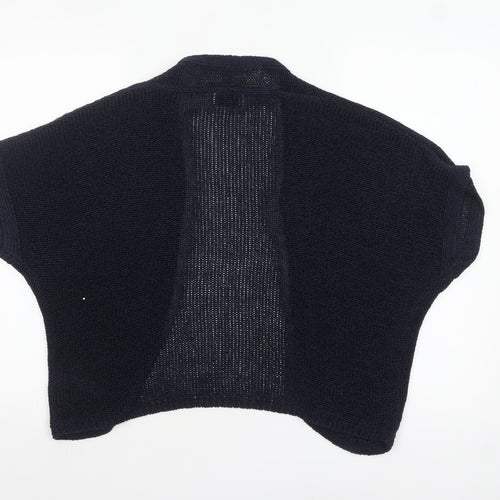 Marks and Spencer Women Blue Open-Knit Shrug Cardigan Size 20