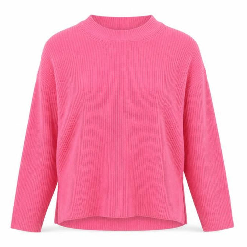 New Look Women’s Pink Knit Mock Neck Long Sleeve Pullover Jumper S