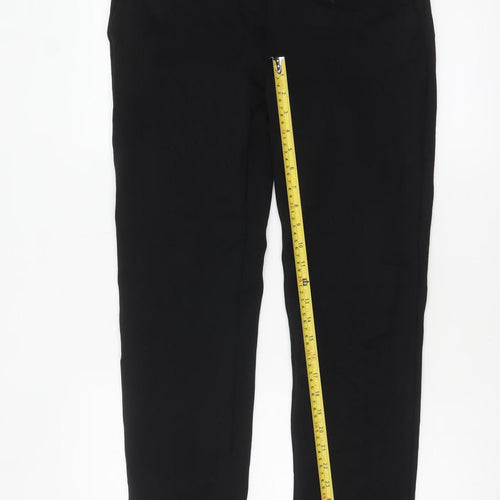 Nutmeg Women Black Slim Fit Stretch Trousers Size 10