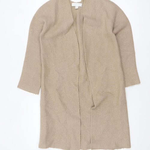 The White Company Womens Beige Wool Cashmere Cardigan XS