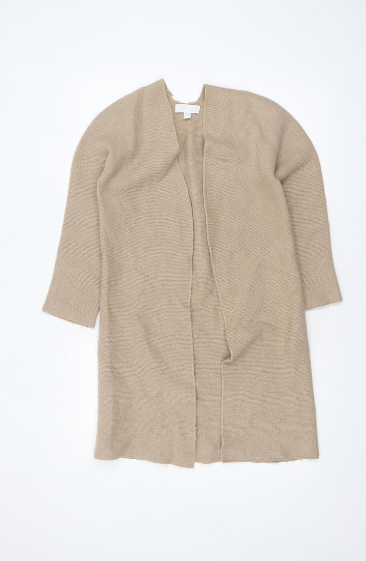 The White Company Womens Beige Wool Cashmere Cardigan XS