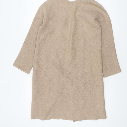 The White Company Womens Beige Wool Cashmere Cardigan XS