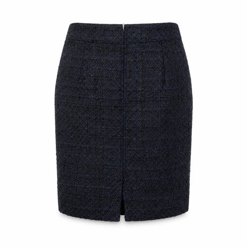Marks and Spencer Women Blue Tweed Pencil Skirt Size 10