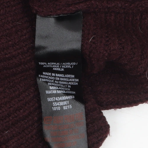 Dorothy Perkins Women's Brown V-Neck Long Sleeve Knit Jumper Size 10