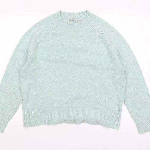 Oasis Women's Green Crew Neck Knit Pullover Jumper Size 12