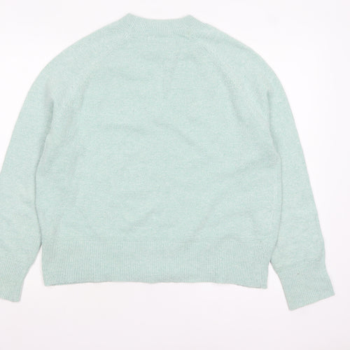 Oasis Women's Green Crew Neck Knit Pullover Jumper Size 12
