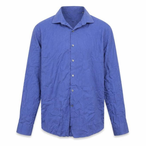 DKNY Men’s Blue Slim Fit Long Sleeve Button-Up Shirt Size 15