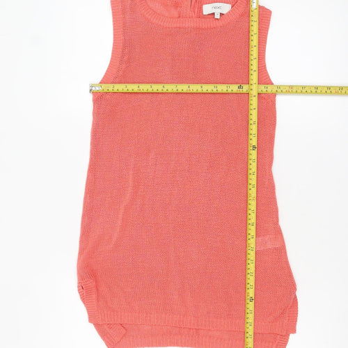 Next Women Pink Knit Sleeveless Tank Top Size 10