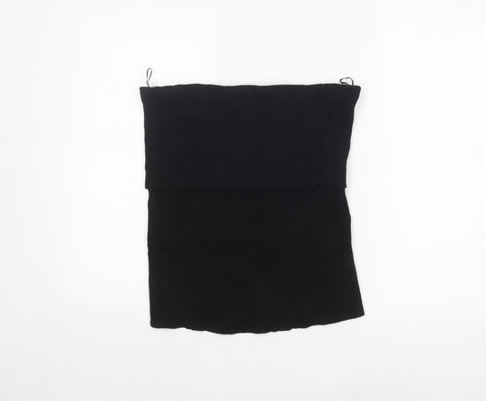 Marks and Spencer Womens Black Ribbed Strapless Top Size 22