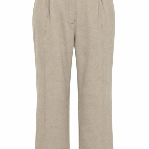 ASOS DESIGN Womens Beige L Relaxed Jersey Elastic Waist Trousers
