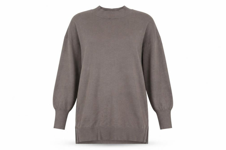 Uniqlo Women’s Brown Mock Neck Long Sleeve Tunic Jumper Size S