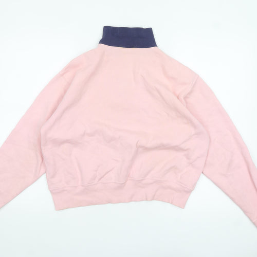 Polo Ralph Lauren Women Pink 1/2 Zip Pullover Sweatshirt Size S