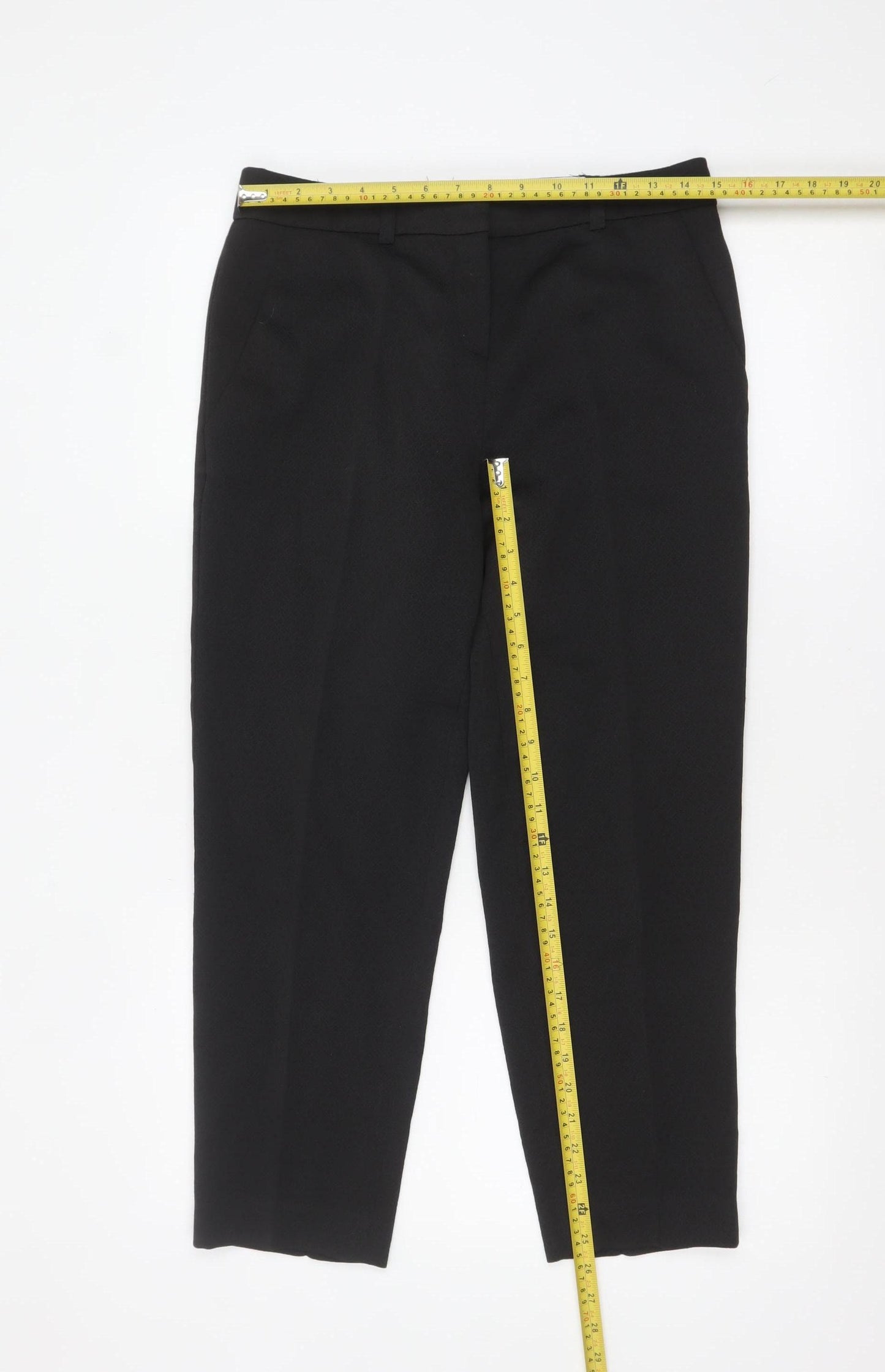 Marks and Spencer Autograph Womens Black Size 8 Short Dress Pants