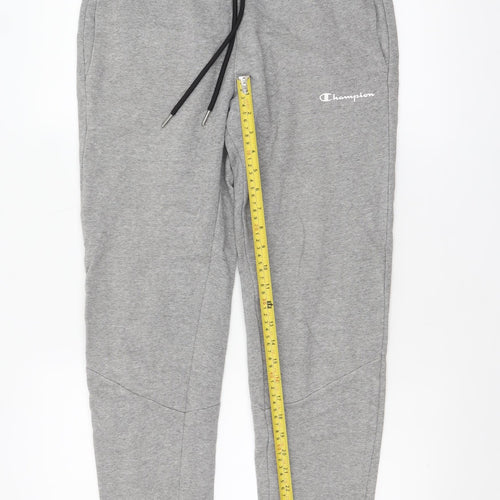 Champion Men's Grey Small Jogger Trousers with Drawstring Waist