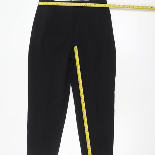 Marks and Spencer Women Black Size 10 Regular Length Trousers