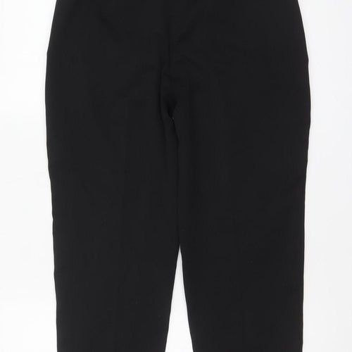 Marks and Spencer Women Black Size 10 Regular Length Trousers