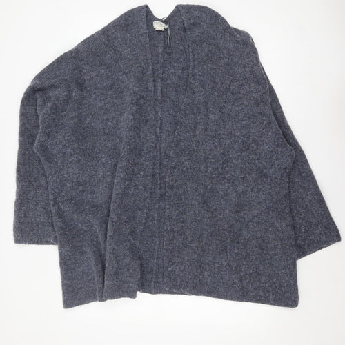 Fat Face Women’s Grey Chunky Knit Open Cardigan Size L