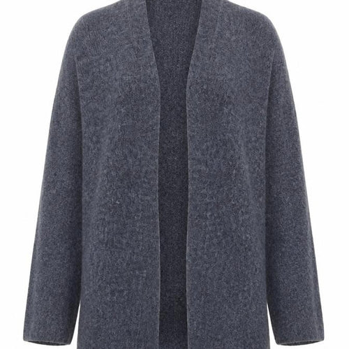 Fat Face Women’s Grey Chunky Knit Open Cardigan Size L