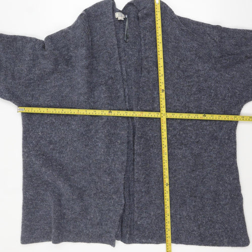 Fat Face Women’s Grey Chunky Knit Open Cardigan Size L