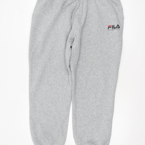 FILA Mens Grey XL Sweatpants Joggers Fleece Lined Comfort Fit