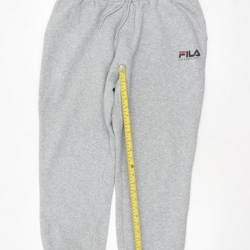 FILA Mens Grey XL Sweatpants Joggers Fleece Lined Comfort Fit